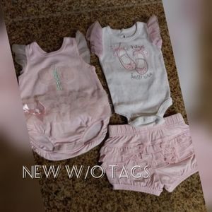 3 piece Baby girl lot 0-3 mo